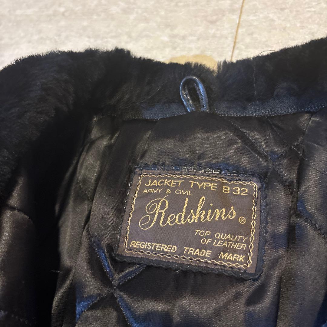 y2k 90s RED SKINS レッドスキンズ 革ジャン レザーコート L