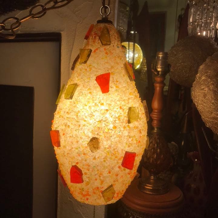 60s〜70s アメリカンアンティーク 樹脂の多彩色ランプ USAインテリア