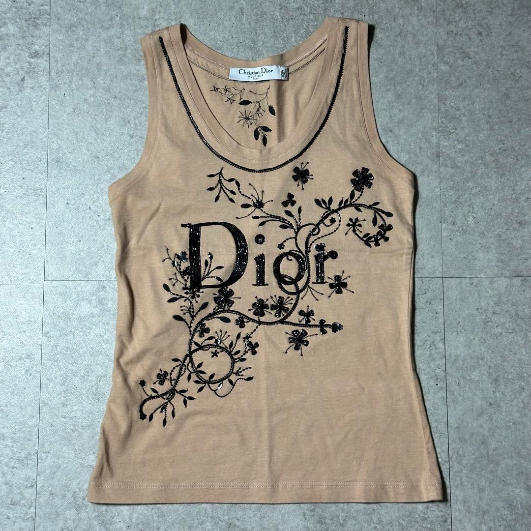 Christian Dior ビーズ タンクトップ Galliano期36