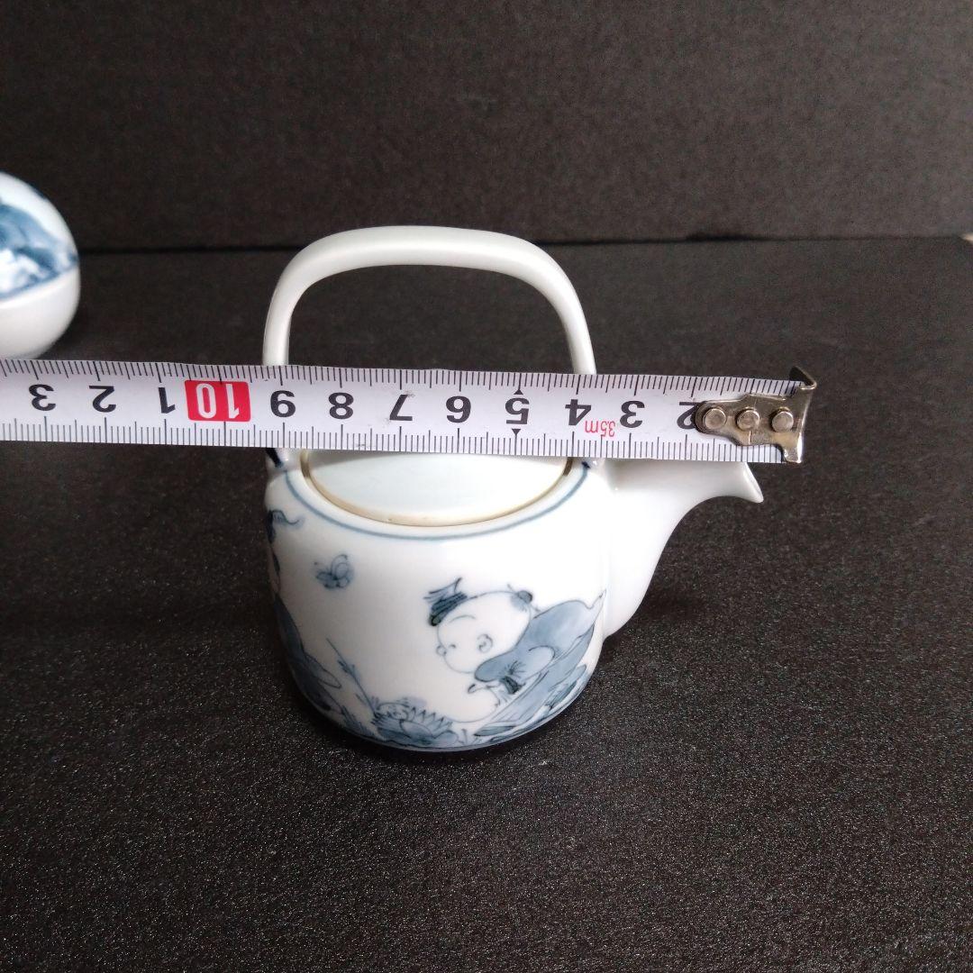 新品 平戸三川内焼 松山窯 唐子 醤油差し 薬味入れ　縁起物　お祝い