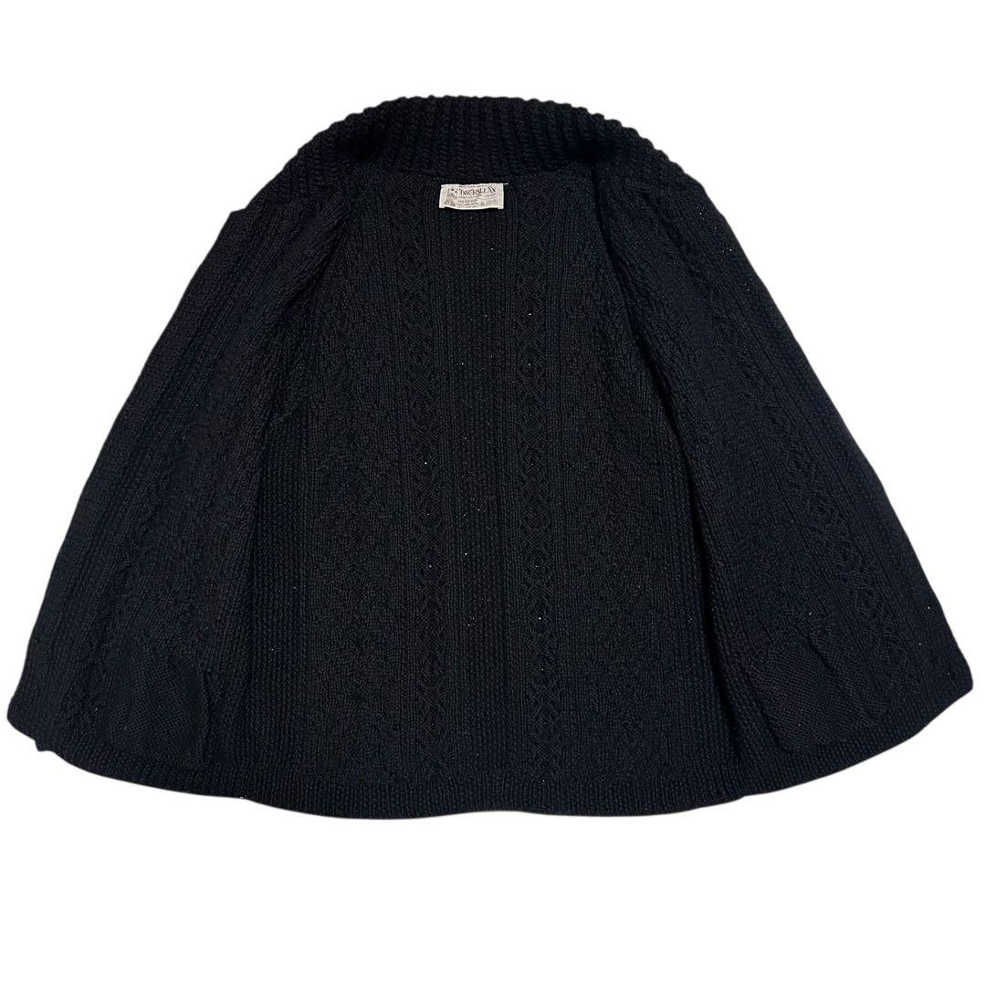 インバーアラン　茶タグ　ランバーカーディガン　ハンドニット　3A ケーブルニット