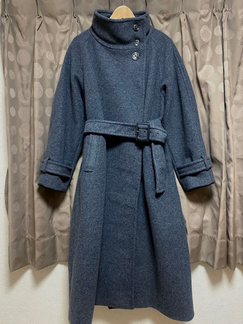 SLY WIDE STAND NECK LONG コート(GLAY)