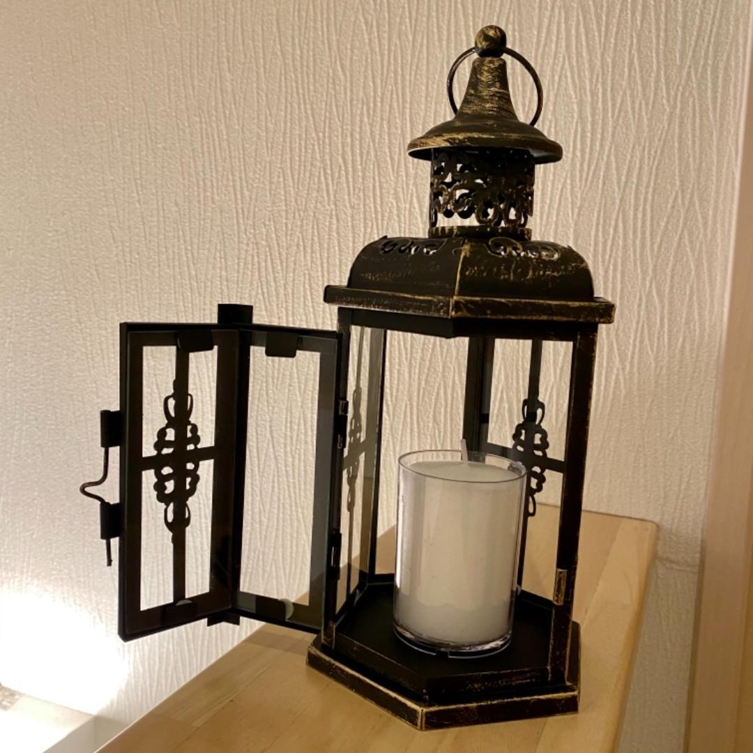 ランタン キャンドルホルダー ヴィンテージ 25cm インテリア