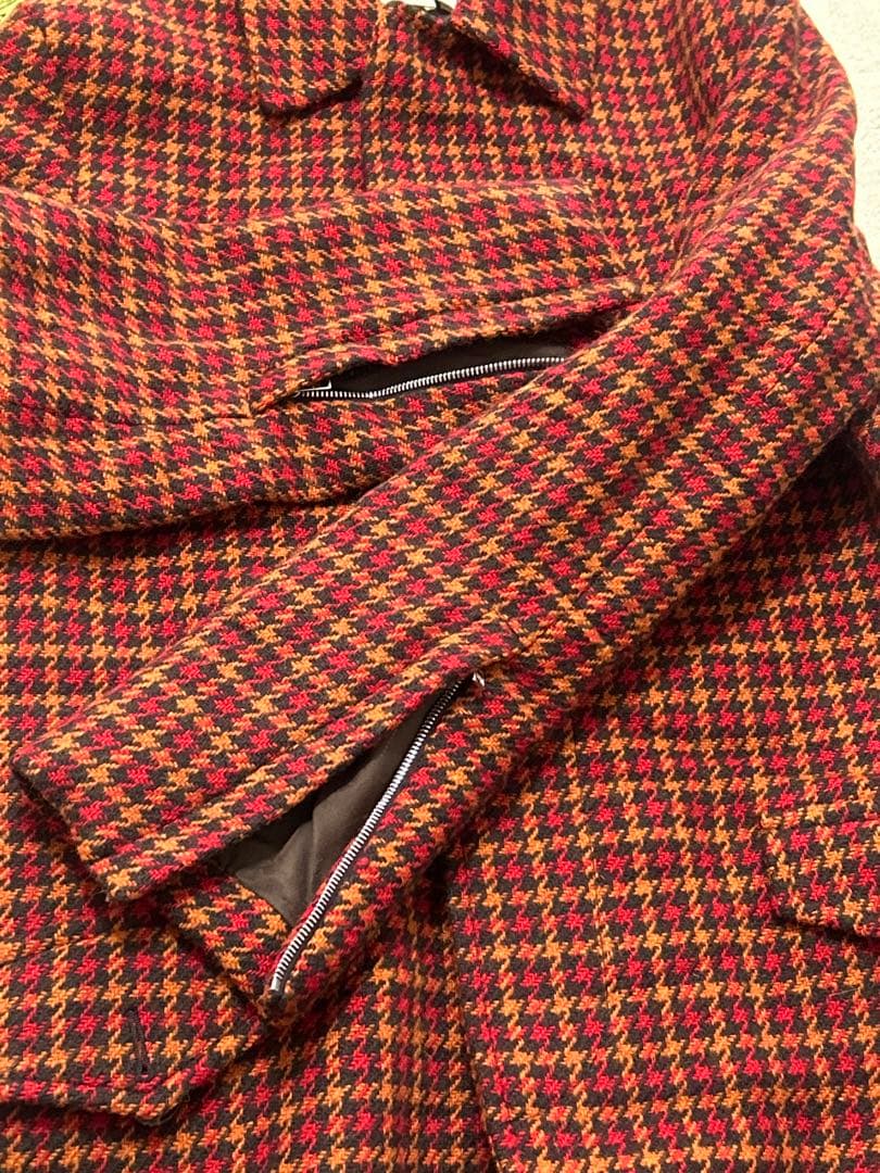 《試着のみ》MARNI マルニ　ステンカラーコート　ロング 千鳥柄 チェック