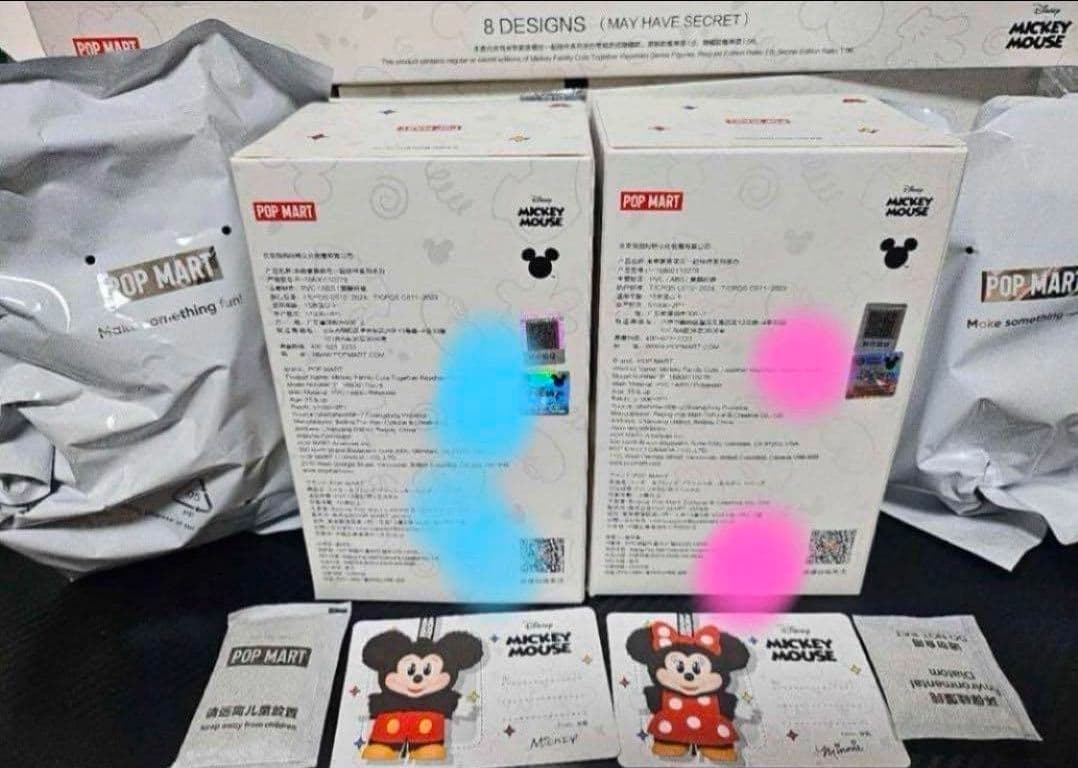 すぐ発送可能 POPMART ディズニーキーホルダーアソートミッキーとミニー