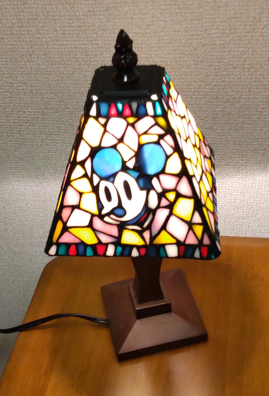 ディズニー ステンドグラスランプ