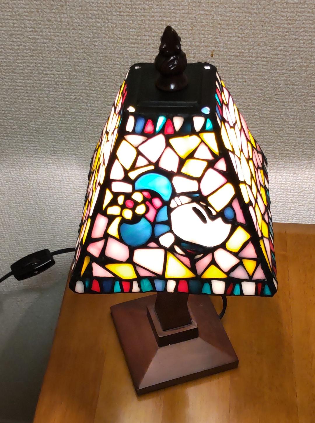 ディズニー ステンドグラスランプ