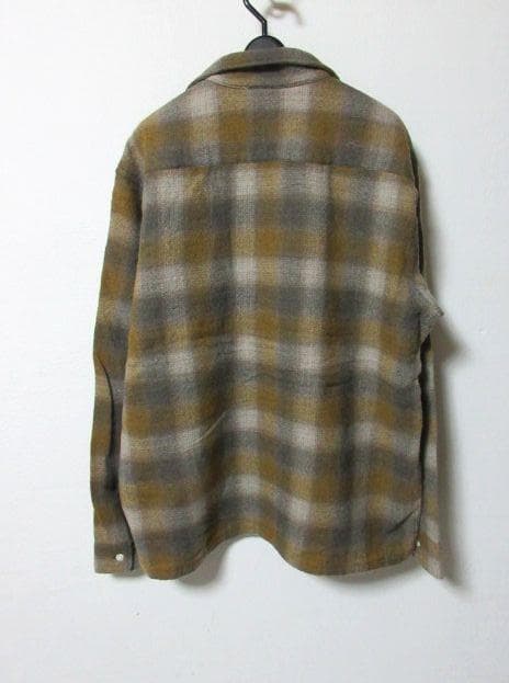 スタンダードカリフォルニア チェック ウール シャツ ブラウン