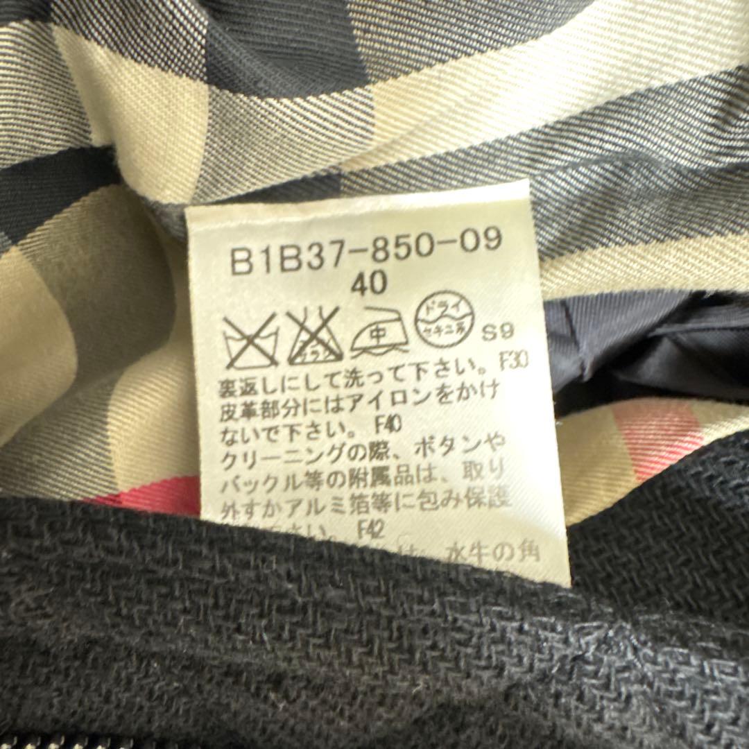 BURBERRY LONDONブラック黒 ダッフルコート 40中古