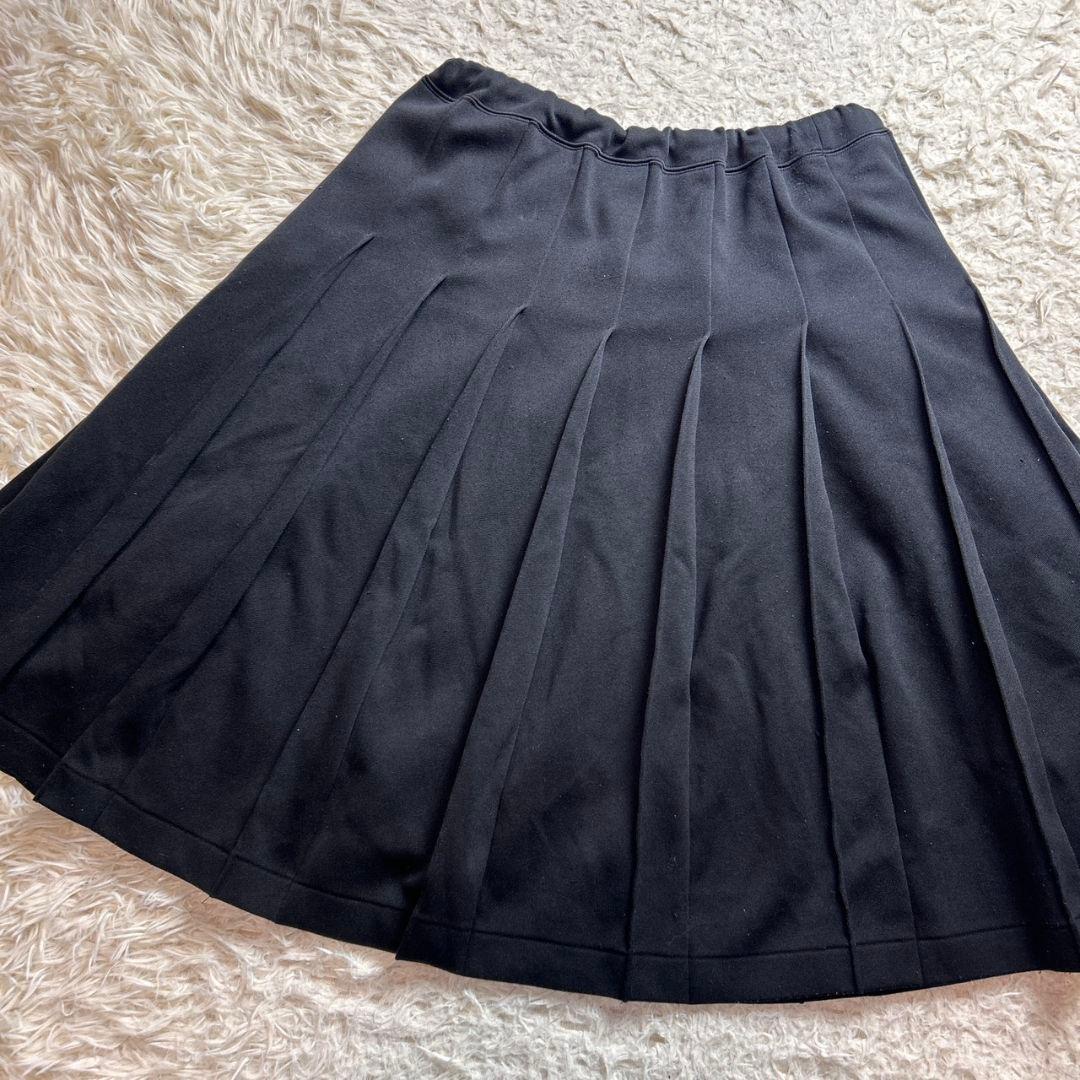 【AD2021】コムデギャルソン プリーツ フレア トラック スカート ブラック