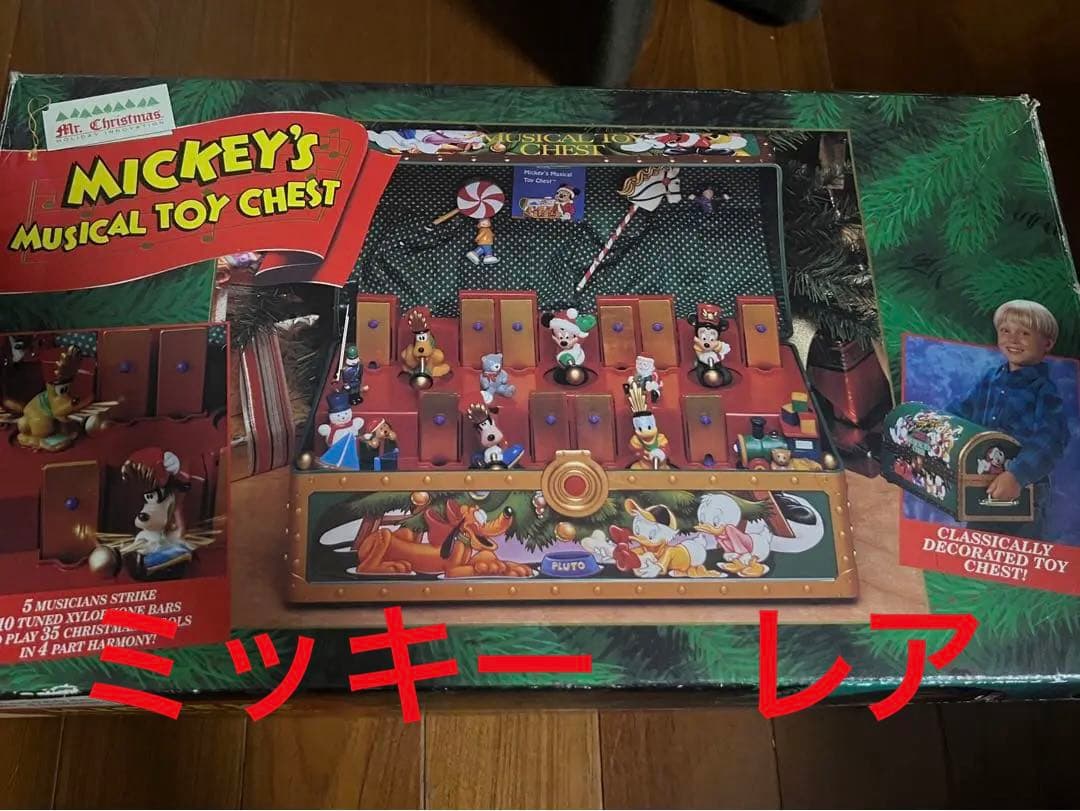 アンティーク　ディズニー　オルゴール　クリスマスソング　 ミッキー