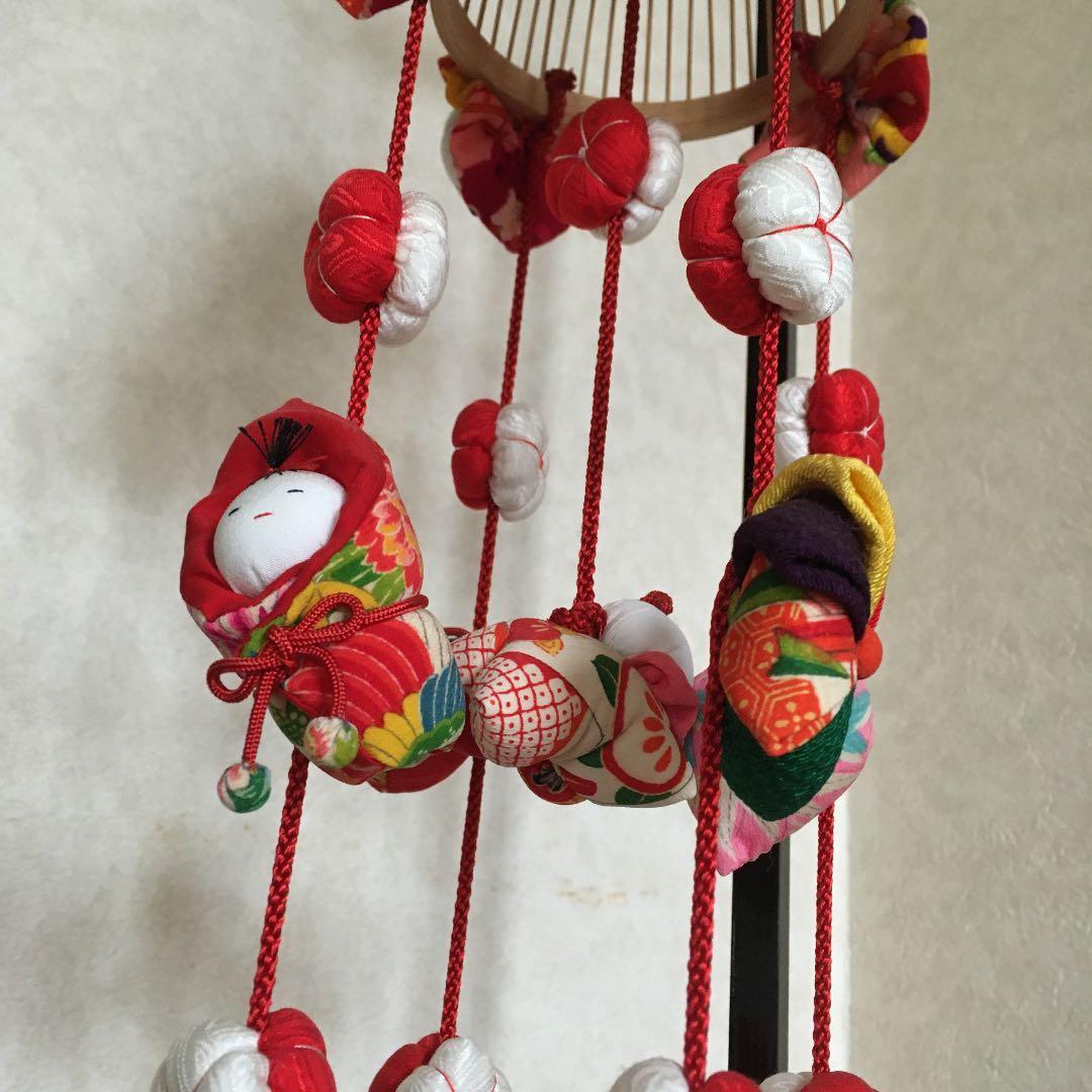 吊るし飾り　吊るし雛　台付き　お雛様　桃の節句