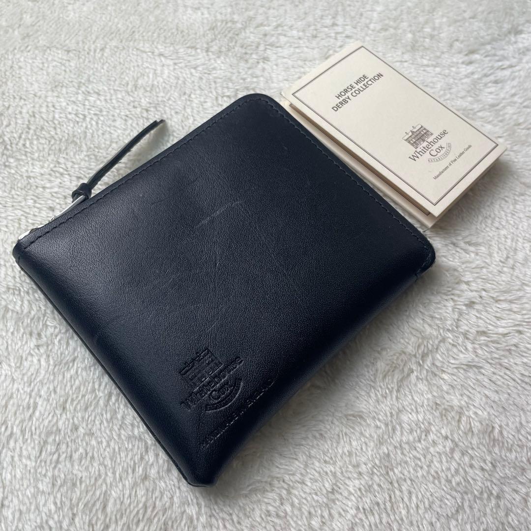 美品 ホワイトハウスコックス レザー ケース L字ファスナー 本革