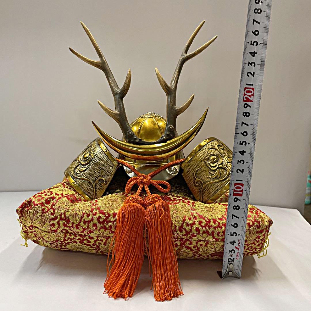 お値下げ中＊サムライ、兜、鋳物、節句、美術工芸品、日本製、昭和、レトロ