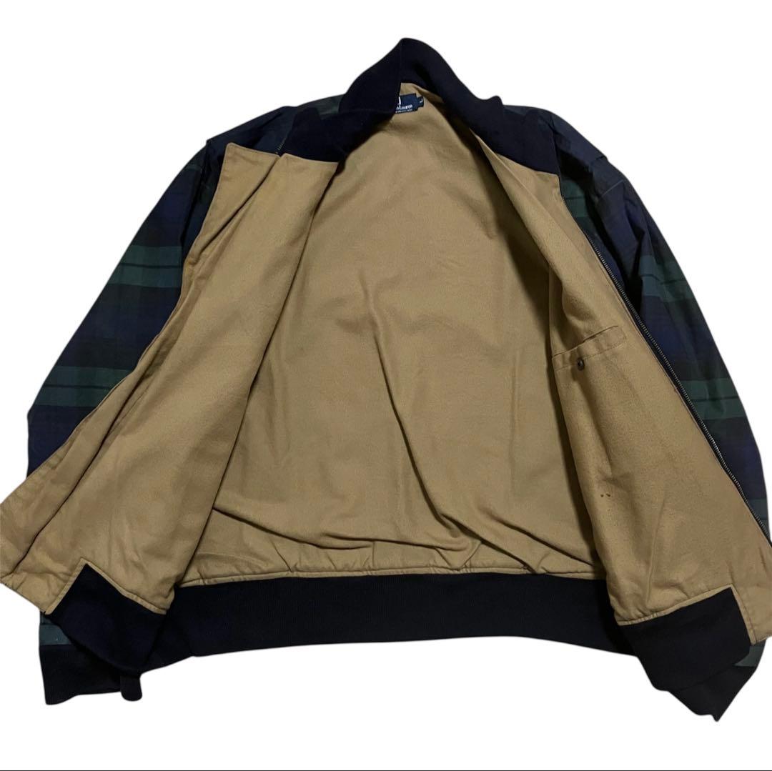 90s ラルフローレン　USA製　オイルドジャケット　ブラックウォッチ