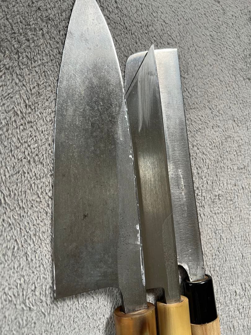 日本製包丁　正本ー青紙ニ鋼　3本セット