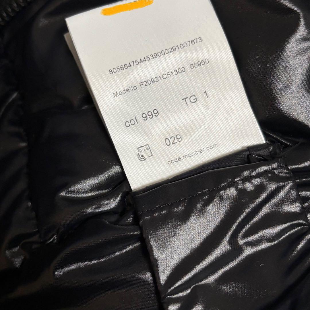 美品 モンクレール MOKA ブラック ダウンコート