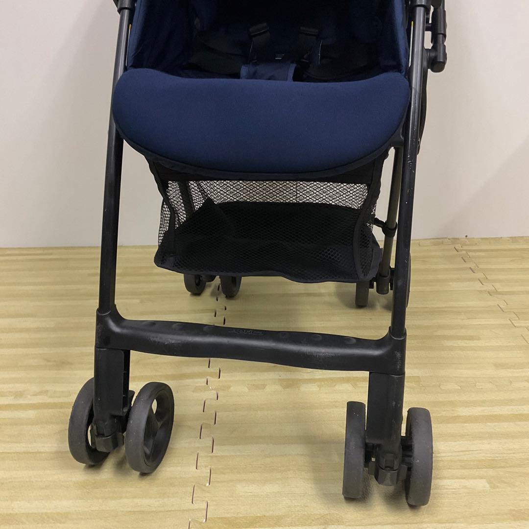 アップリカ 超軽量ベビーカー カルーンエアー AB カラフルドットネイビー
