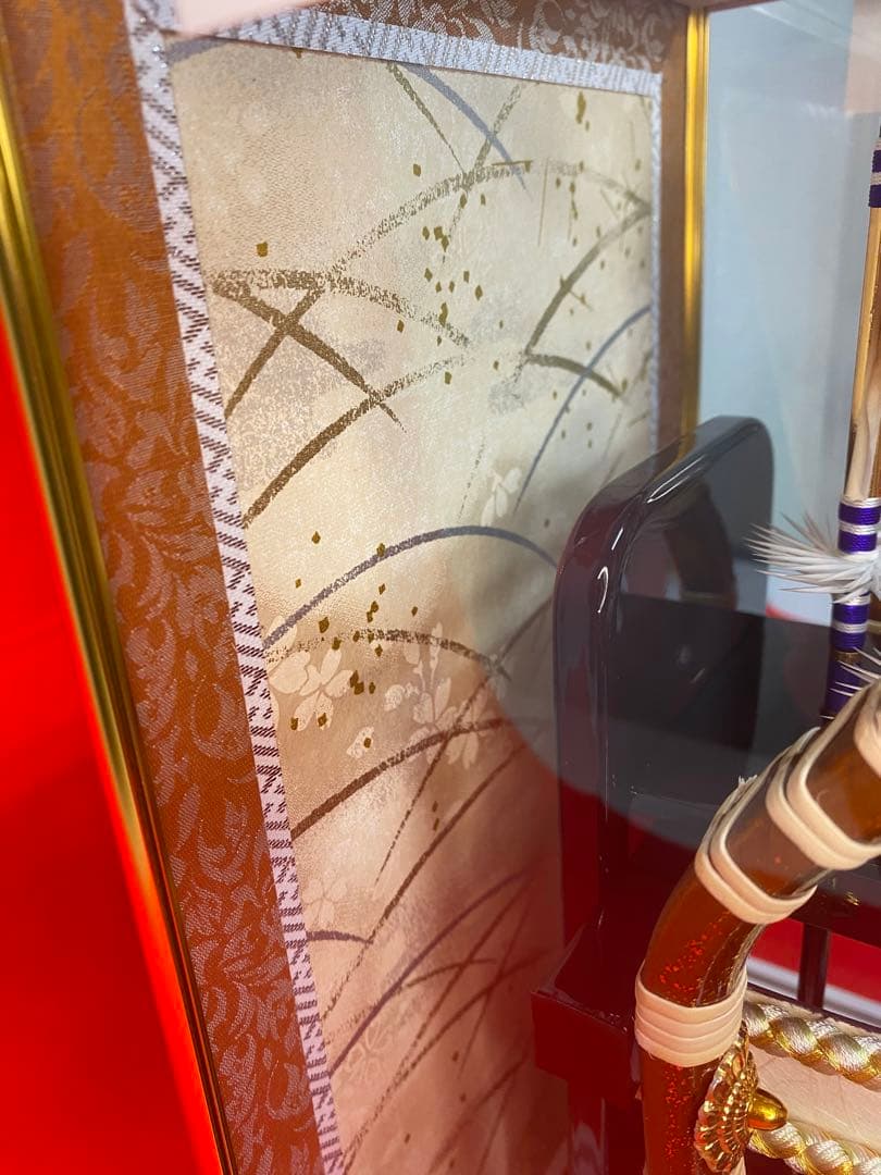 東京久月　破魔弓コンパクトガラスケース１０号・間口約２４×奥行約２３×高約３８㎝