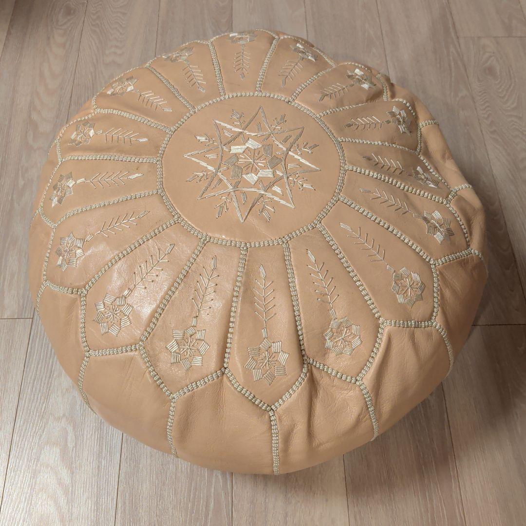 モロッコ プフ スツール mocororo 羊革 オットマン