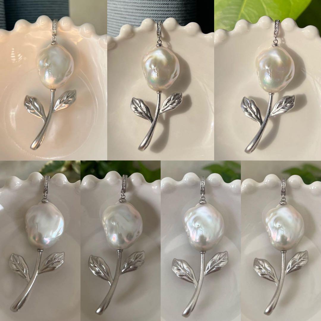 葉子様リクエスト5点まとめ商品　パールピアス　バロックパールペンダントトップ