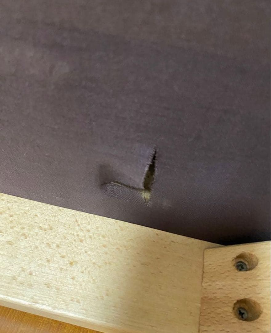 天童木工　グレー ファブリック ダイニングチェア①