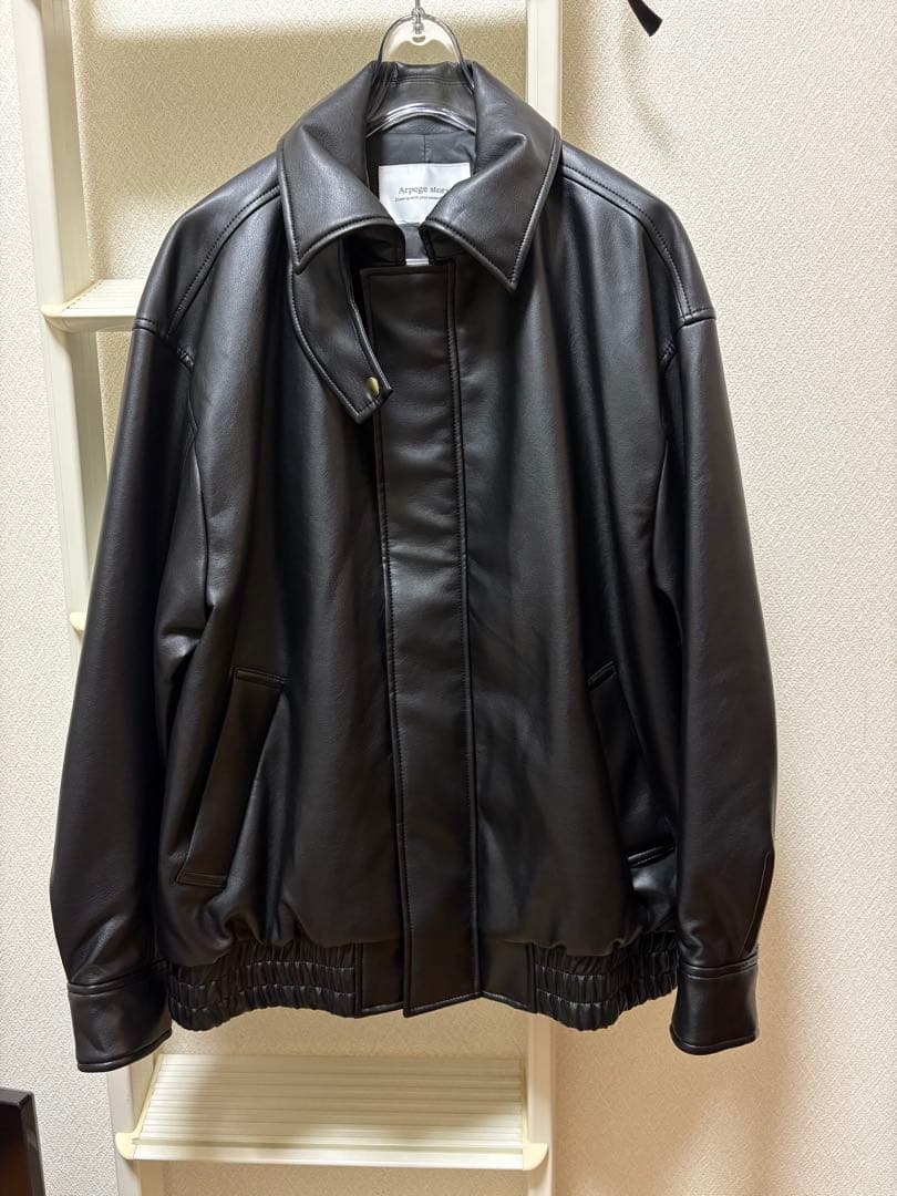 新品 Arpege story アルページュストーリー フェイクレザーブルゾン