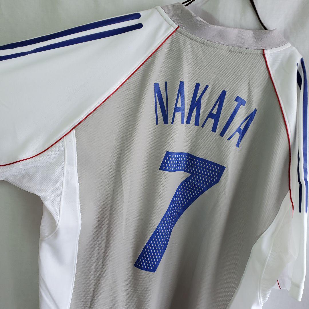 アディダス 日本代表 ユニフォーム ウェア 白 2002 中田英寿選手 アウェイ