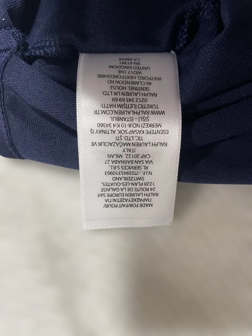 ラルフローレン　ポロシャツ　ネイビー　M