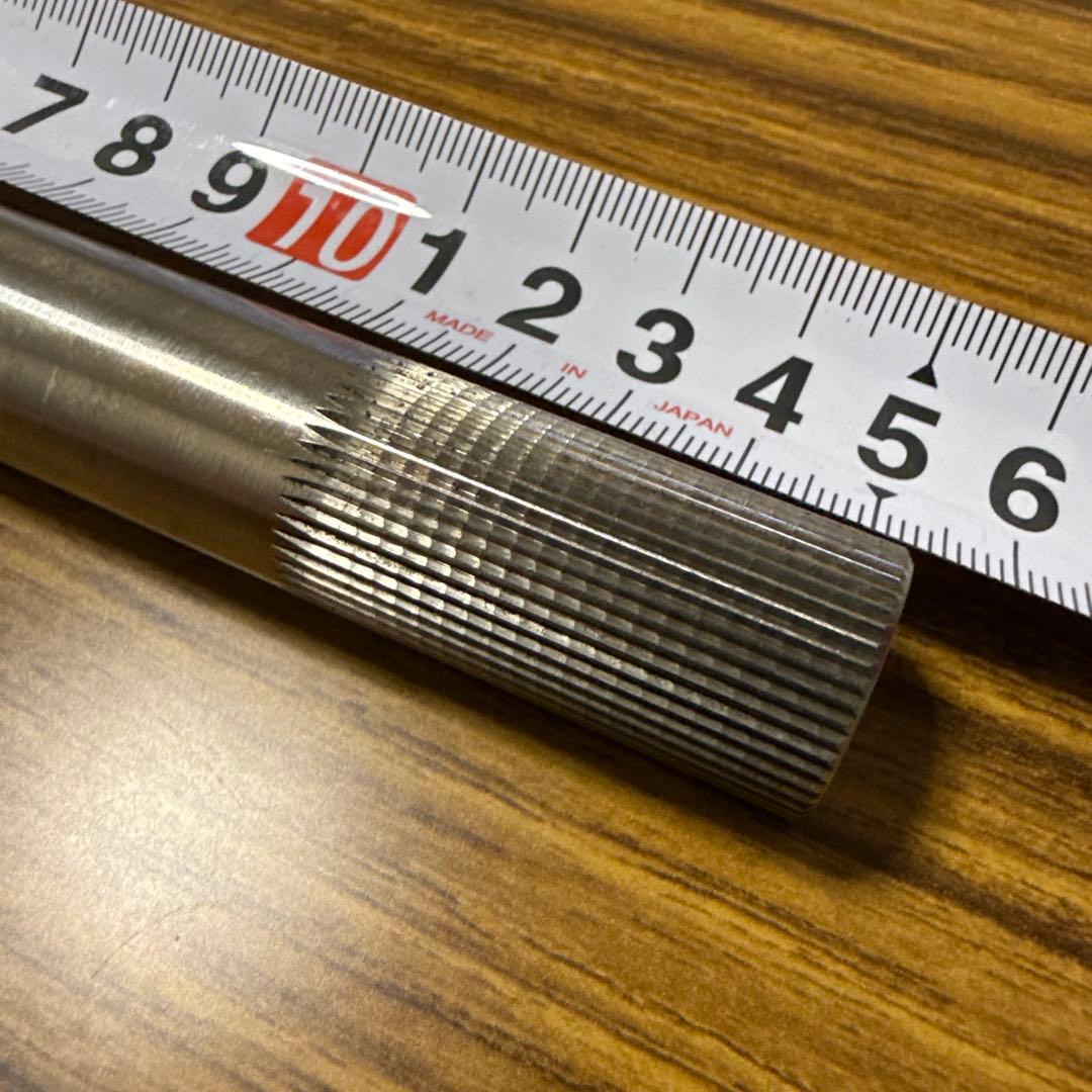 BMX、MTB用クランクシャフト 中空チタン製 48スプライン　19mm