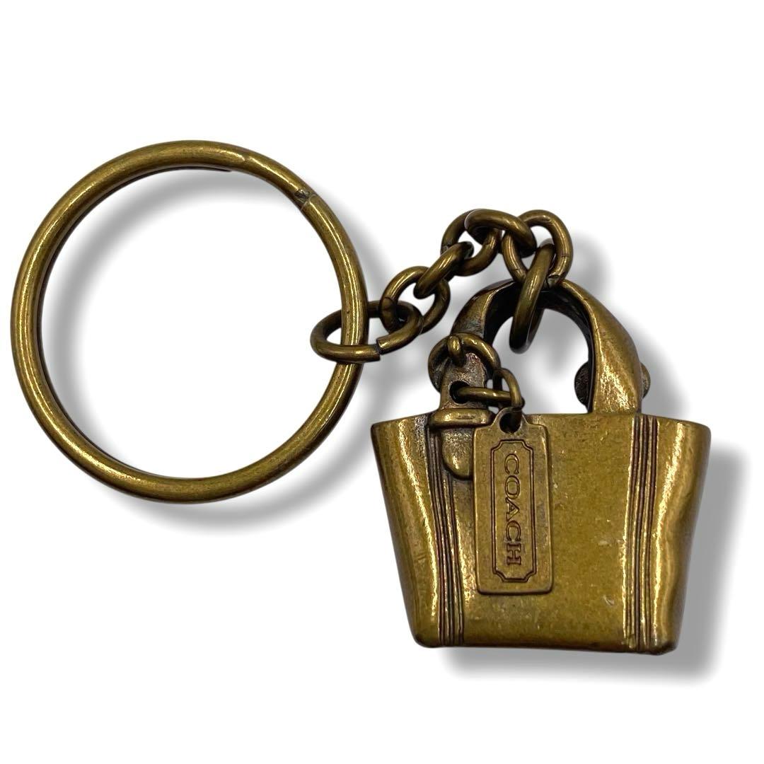 希少✨️ オールドコーチ バッグチャーム トートバッグ キーホルダー ゴールド
