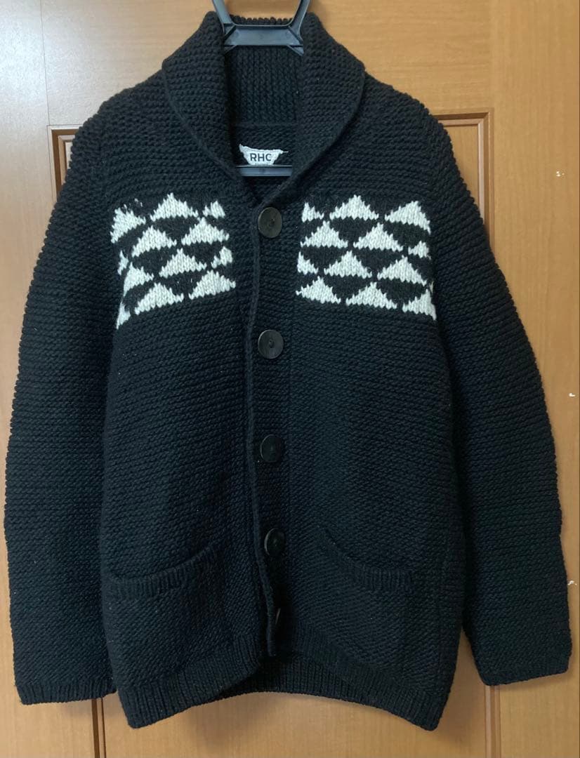 RHC Ron Herman ロンハーマン　カウチンニットカーディガン　厚手　M