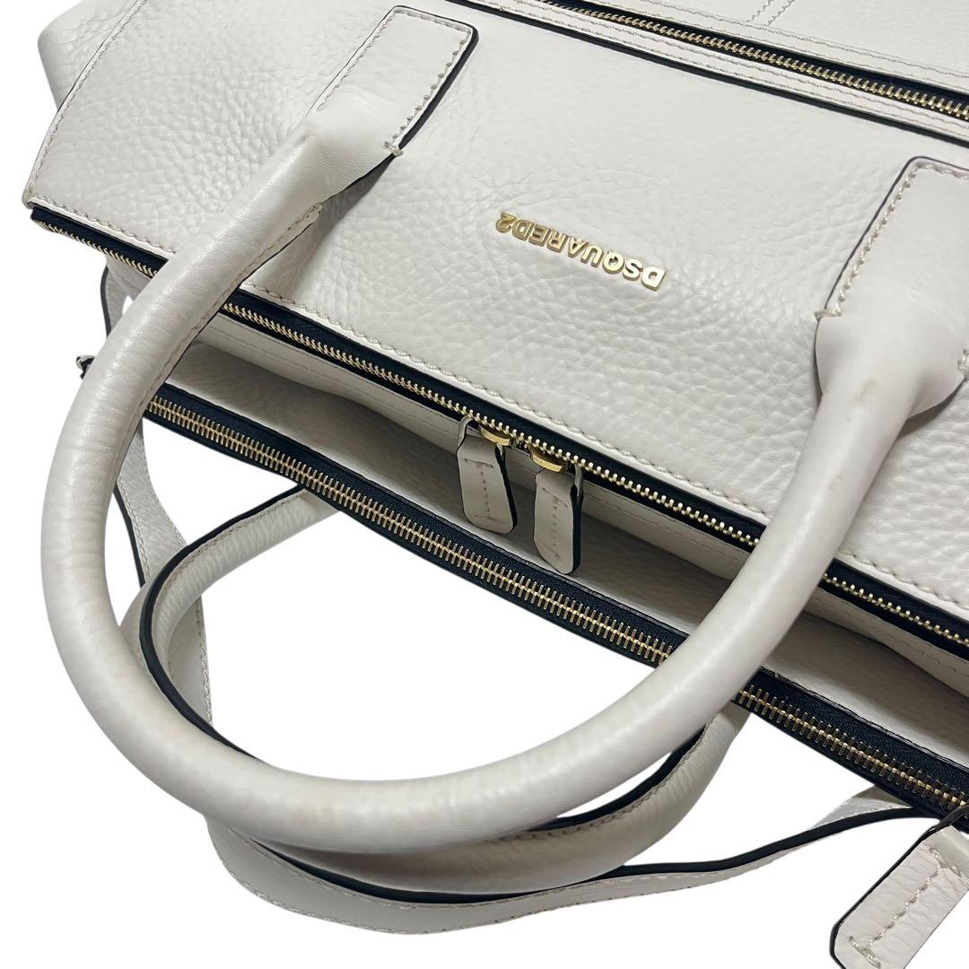 Dsquared2 オールレザー　ボストンバッグ　ショルダーハンドバッグ