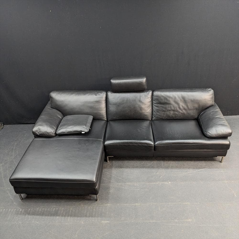 ケルビン ジョルマーニ　本革　カウチソファ　コーナーソファ　L型　トリプルソファ