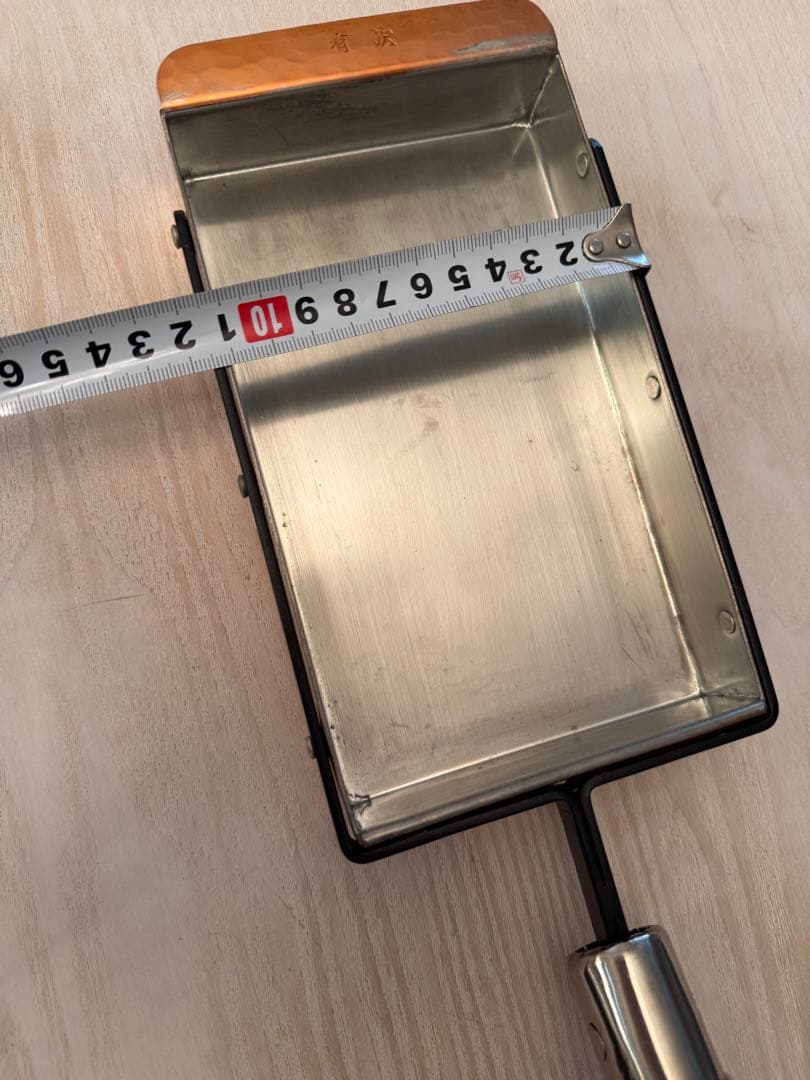 新品未使用 京都有次 銅板製玉子焼き器 銘品