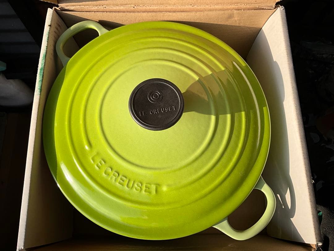 LE CREUSET ル・クルーゼ両手鍋 24cm グリーン