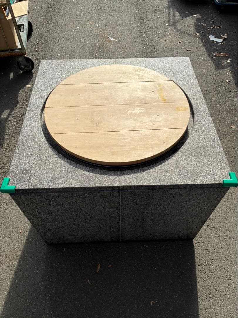 【超希少】特注ワンオフ 白御影石×オールステンレス 業務用大型釜セット