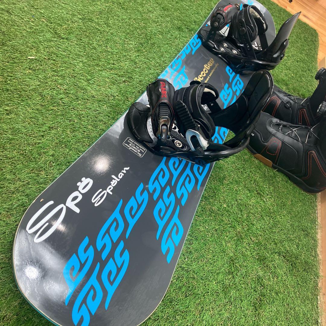 SCOOTER×FLUX　良質国産　スノーボードセットOGASAKA製　ブーツ付