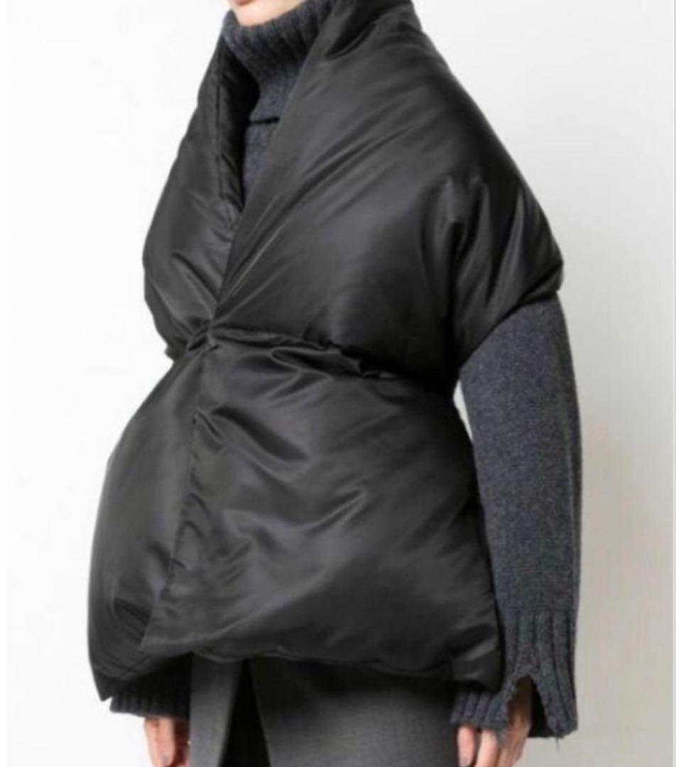 MM6 Maison Margiela ダウンマフラーポンチョ美品！マルジェラ