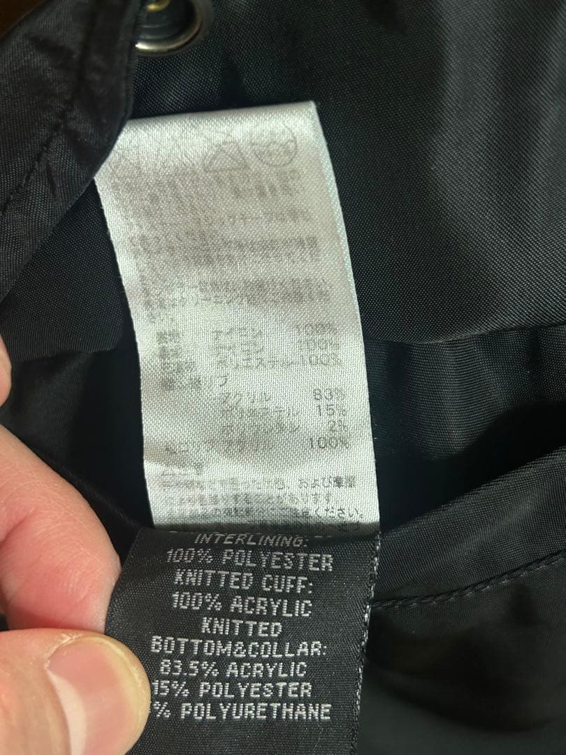 リバーシブル MA-1ジャケット ブラック/オレンジ