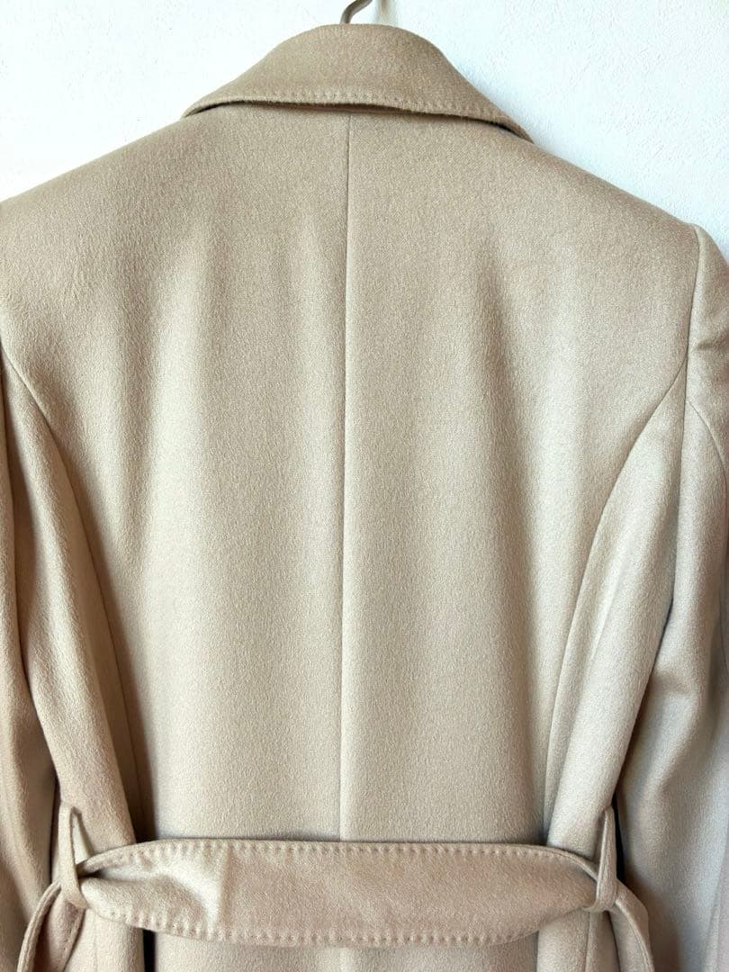 コモサデモード　カシミヤ　ベージュ ロングコート ベルト付き