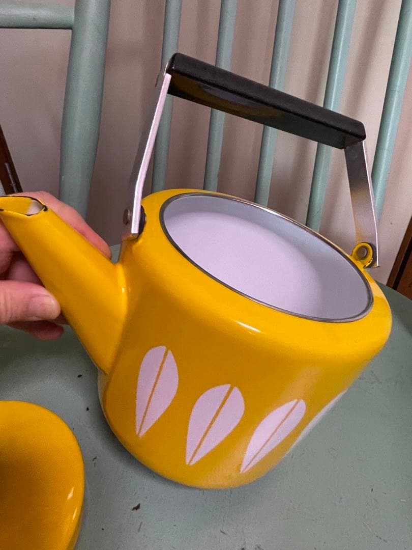 やかん　ケトル　キャサリンホルム　ヴィンテージ　イエロー　黄色　状態良好