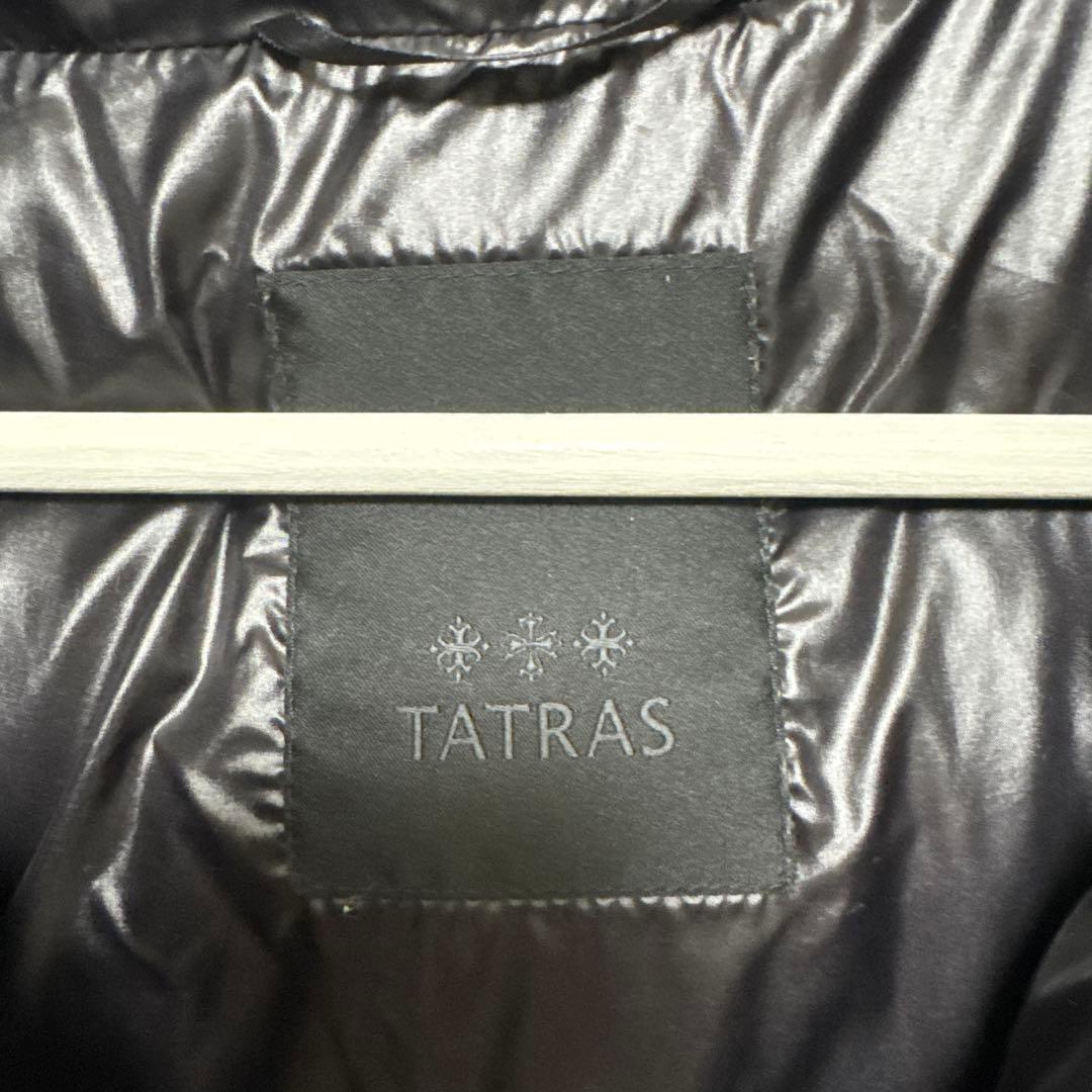 入*.様 【美品】TATRAS ブラックダウンジャケット フード付き