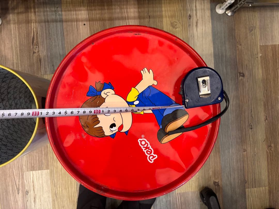 昭和レトロゴミ箱　缶　5点まとめて　近藤真彦　LARK ペコちゃん