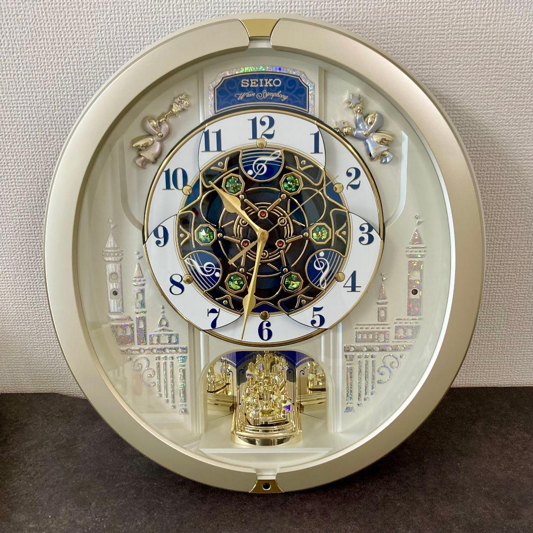 SEIKO オーバル型掛け時計（カラクリ時計）
