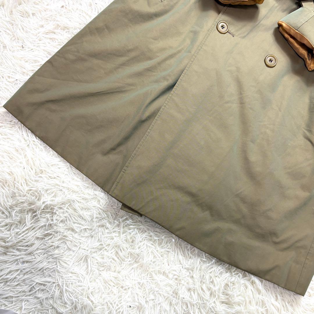 【英国製】アクアスキュータム トレンチコート ギャバジン 玉虫色 ライナー付き