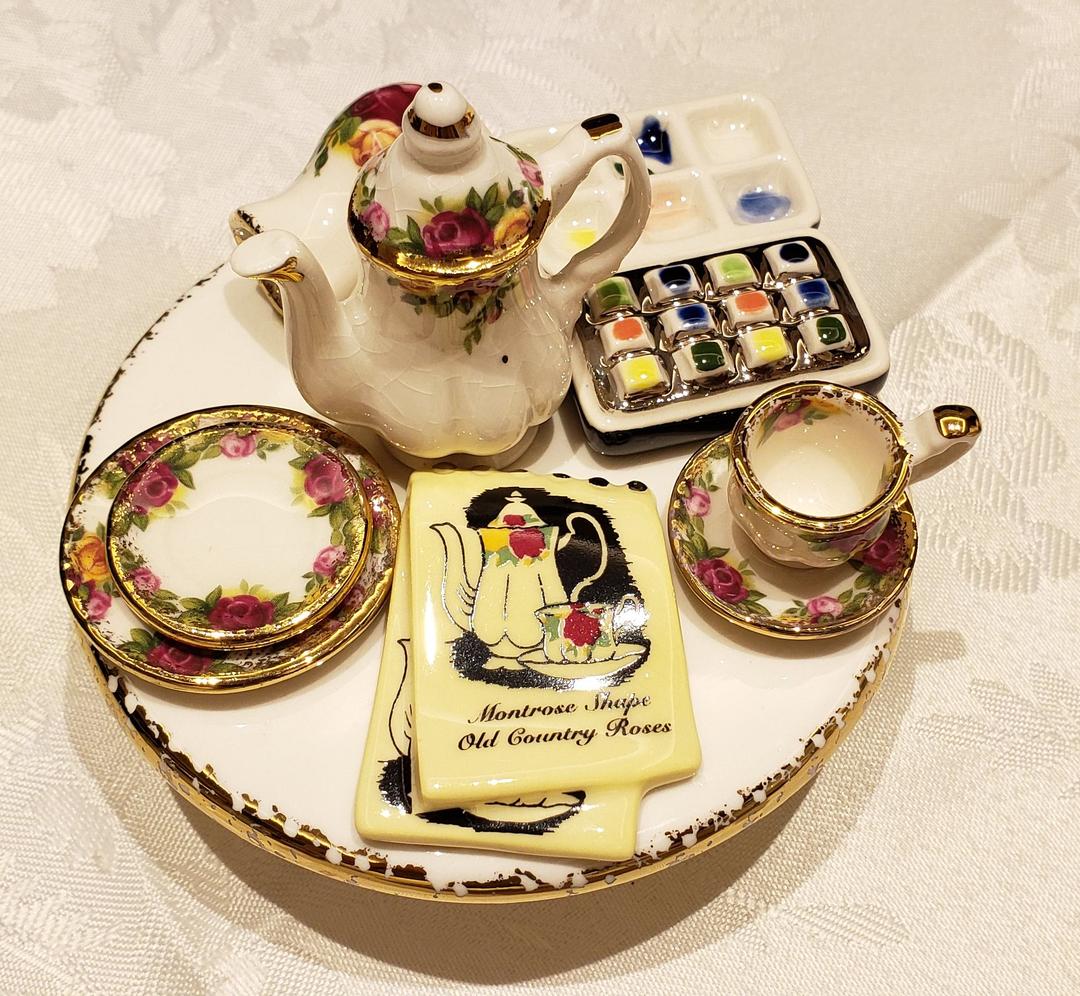 ロイヤルアルバート カーデュー  ポット 大 オールドカントリーローズ