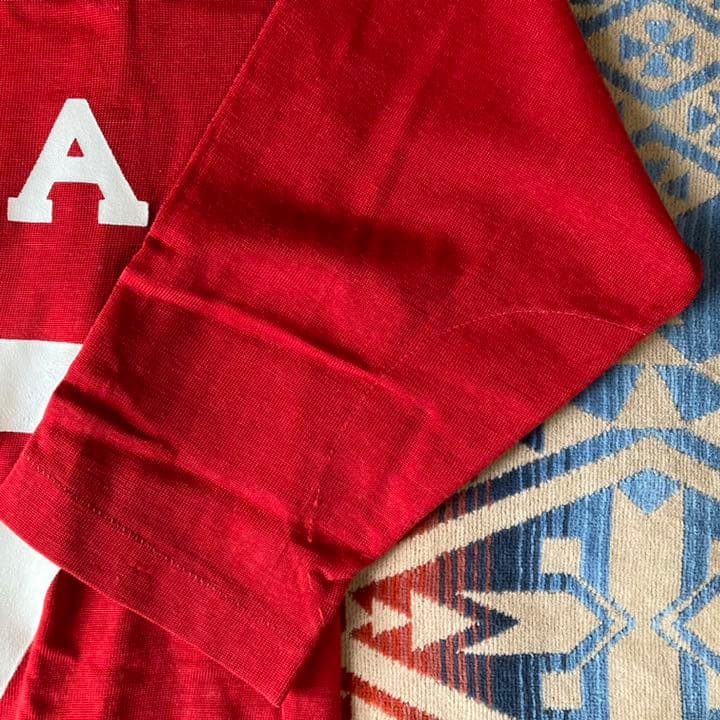 エ*ル様 【極美品】60s70s フットボールTシャツ 両面 championチ