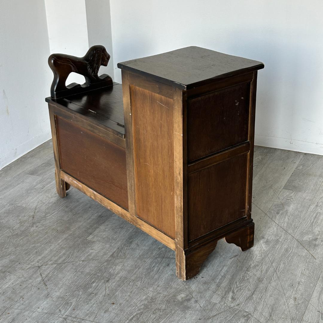 イギリス アンティーク家具 テレフォンベンチ 835A