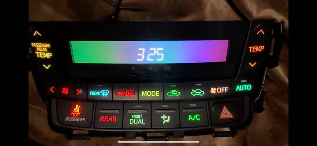 ヴェルファイア アルファード　20前期用レインボー 打ち替え済み エアコンパネル